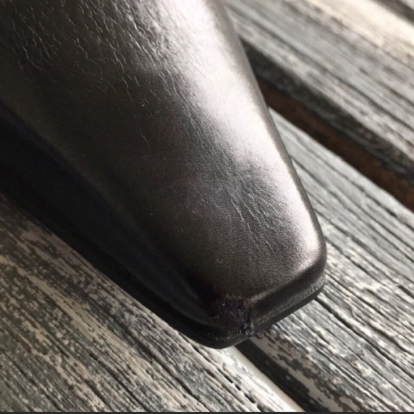 Black leather booties by Stuart Weitzman - Picture 7 of 7